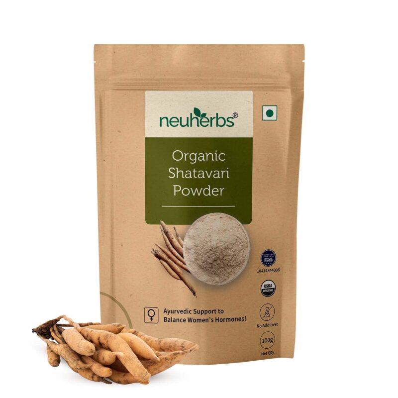 5x Neuherbs Organic Shatavari Powder - Pack of 5 - 100g each