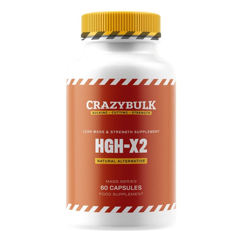 CrazyBulk HGH-X2 (HGH) Natural Alternative for Lean Mass & Strength Supplement (60 Capsules)