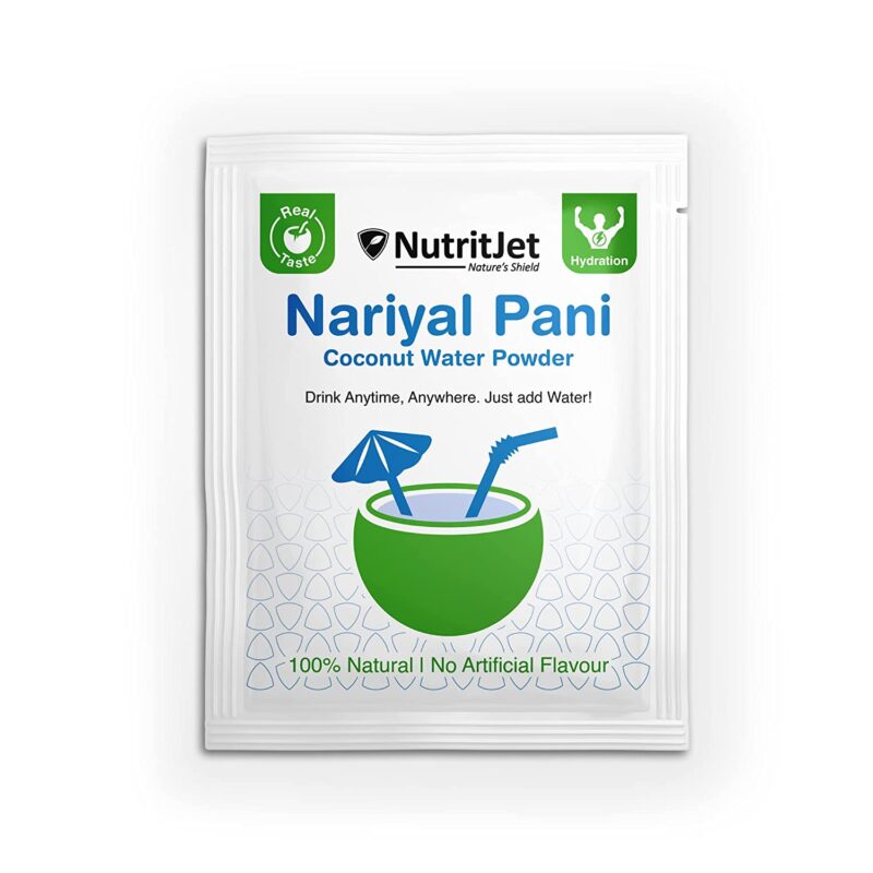 NutritJet Natural Coconut Water Powder [Pack of 50 sachets]