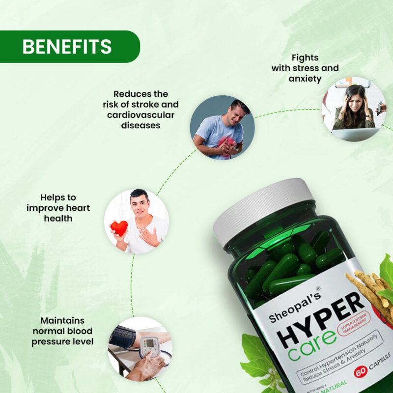 Sheopals Hyper Care BP - 60 Capsules - Image 2