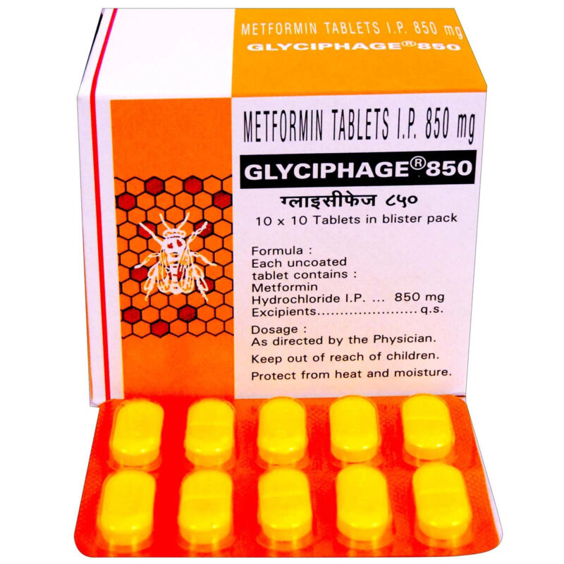 Glyciphage 850 - 10 Tablets